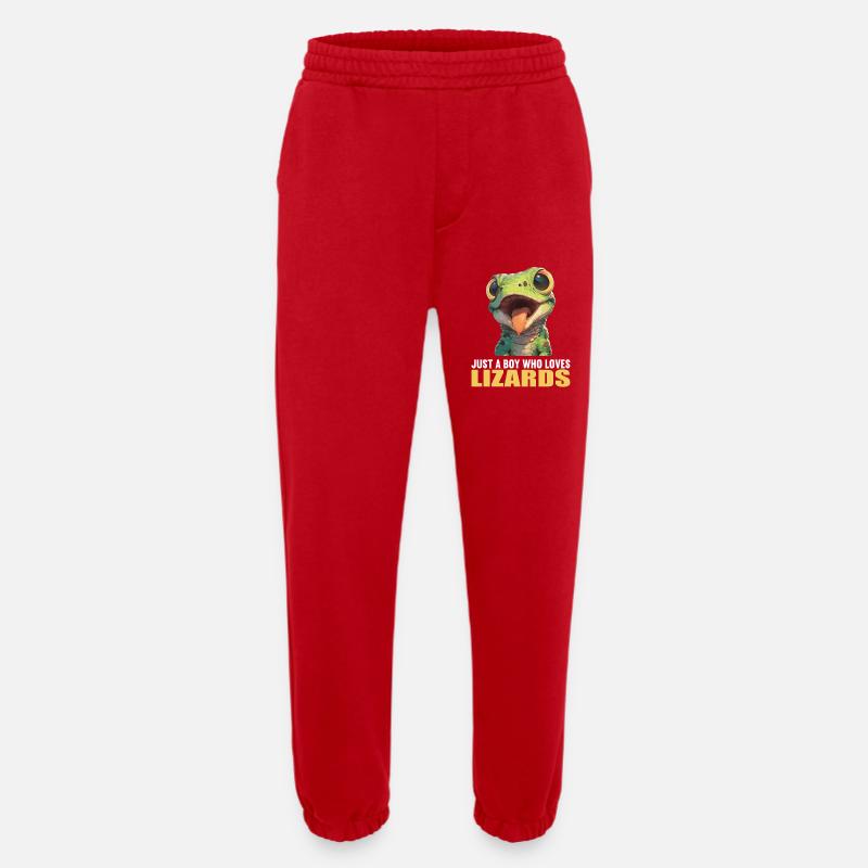 Eidechsen Eidechse - Heavyweight Jogginghose - made by SPREAD  - Rot