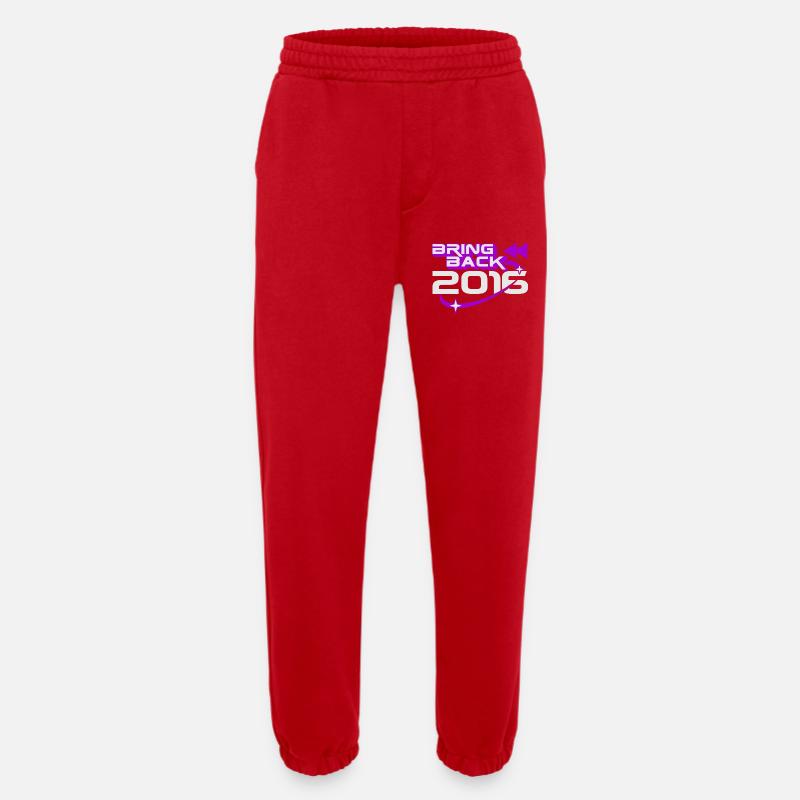 Bring Back 2016 Throwback Internet Nostalgia - Heavyweight Jogging Pants - made by SPREAD  - red