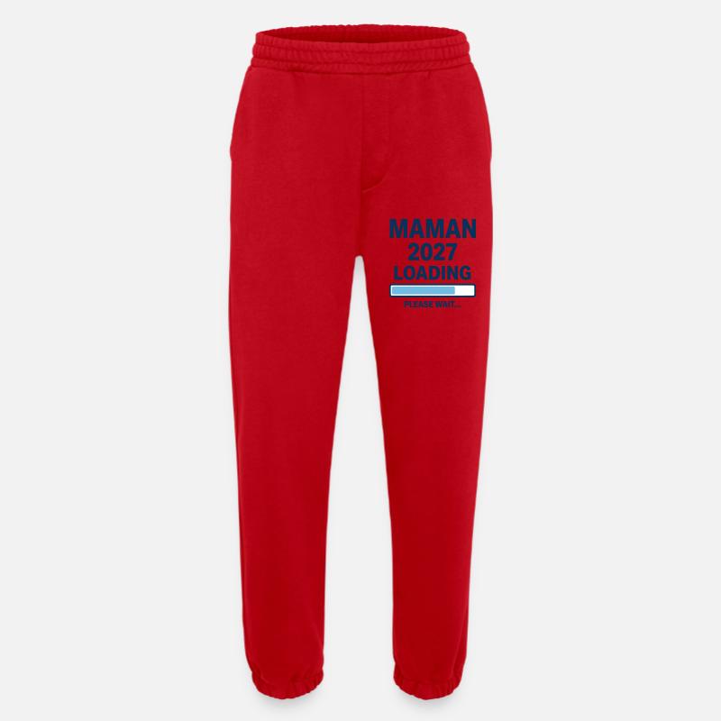 Design Mom 2027 Loading Schwangerschaft - Heavyweight Jogginghose - made by SPREAD  - Rot
