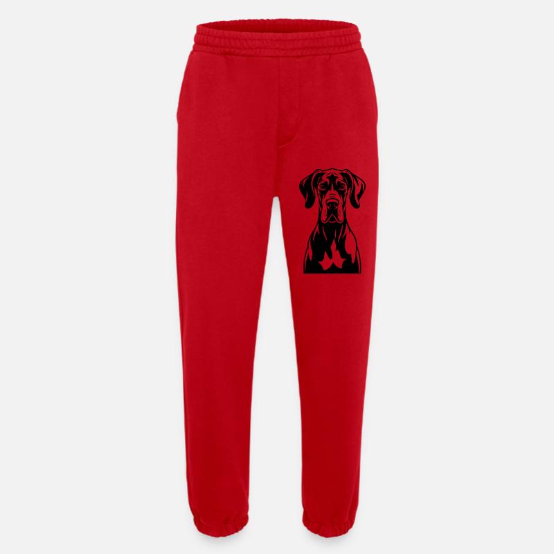 Dogge Frontal - Heavyweight Jogginghose - made by SPREAD - Rot