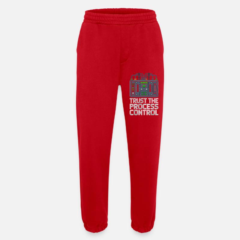 Trust The Process Control Prozessleittechnik - Heavyweight Jogginghose - made by SPREAD - Rot