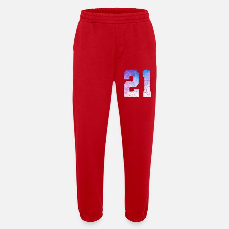 Issue 21 – 21st Anniversary Gift - Heavyweight Jogging Pants - made by SPREAD  - red