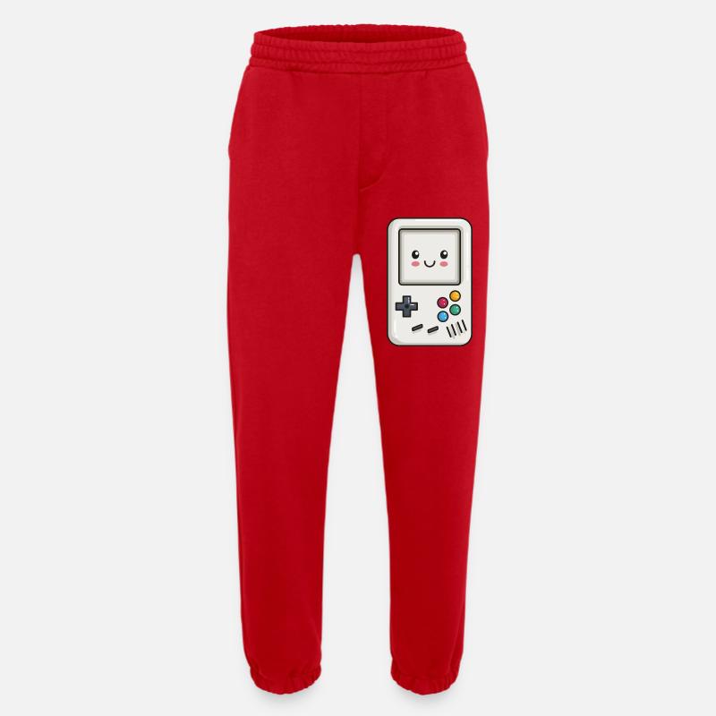 Cute Game Console - Heavyweight Jogging Pants - made by SPREAD  - red
