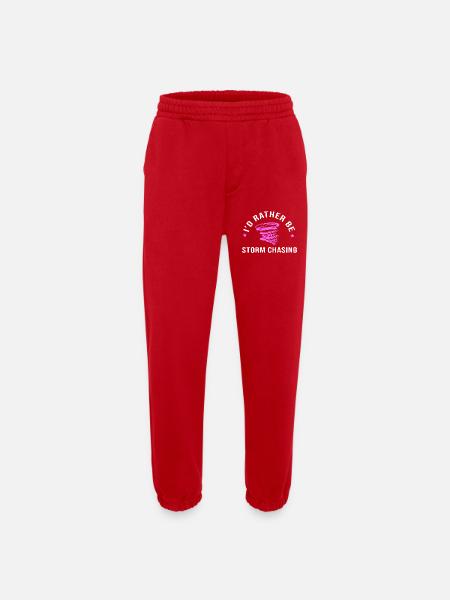 Weather Meteorology Meteorologist - Heavyweight Jogging Pants - made by SPREAD  - red