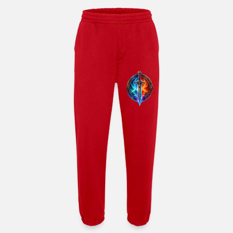 Feuer Eis Drachenschwert - Heavyweight Jogginghose - made by SPREAD  - Rot