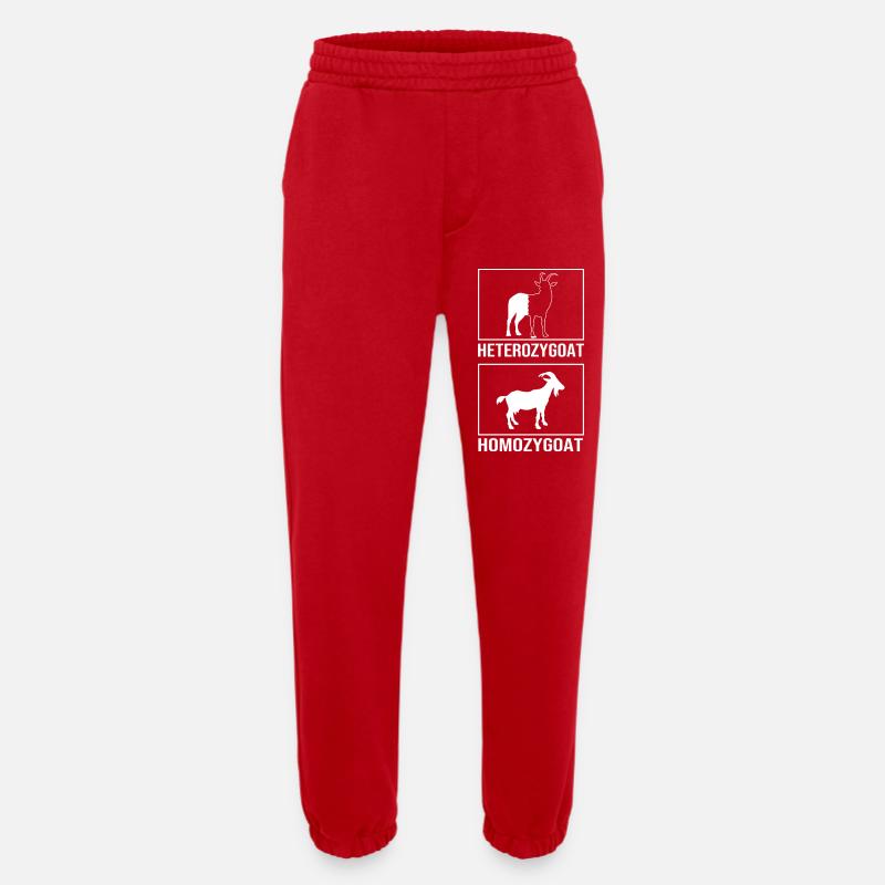 Molecule Structural Formula - Heavyweight Jogging Pants - made by SPREAD  - red