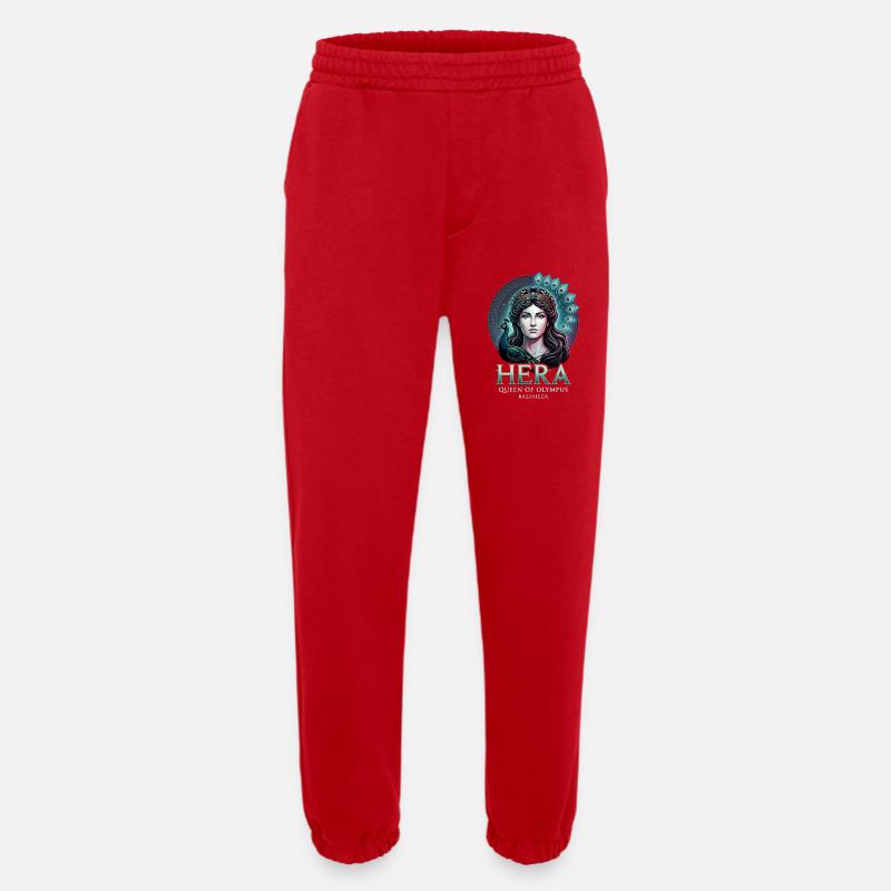Hera bunter Pfau - Heavyweight Jogginghose - made by SPREAD  - Rot