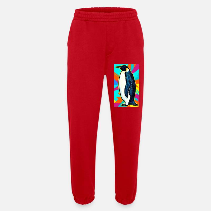 Pinguin - Heavyweight Jogginghose - made by SPREAD - Rot