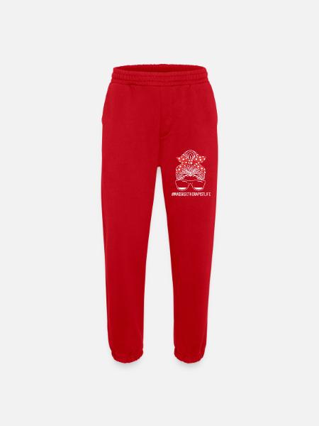 massage - Heavyweight Jogging Pants - made by SPREAD - red