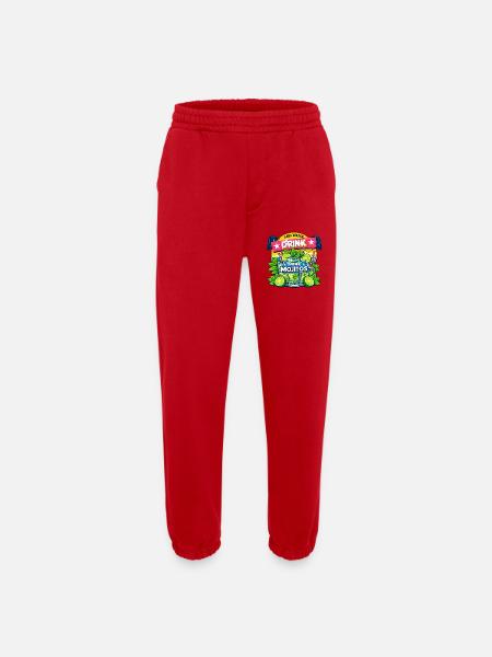 Save the water, drink Mojitos - Heavyweight Jogging Pants - made by SPREAD - red