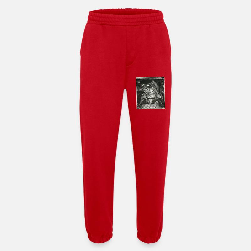 Zander Flashed - Heavyweight Jogging Pants - made by SPREAD  - red