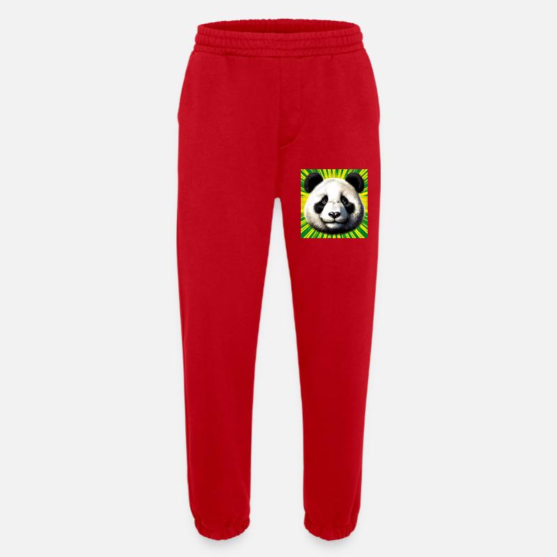 Panda - Heavyweight Jogginghose - made by SPREAD  - Rot