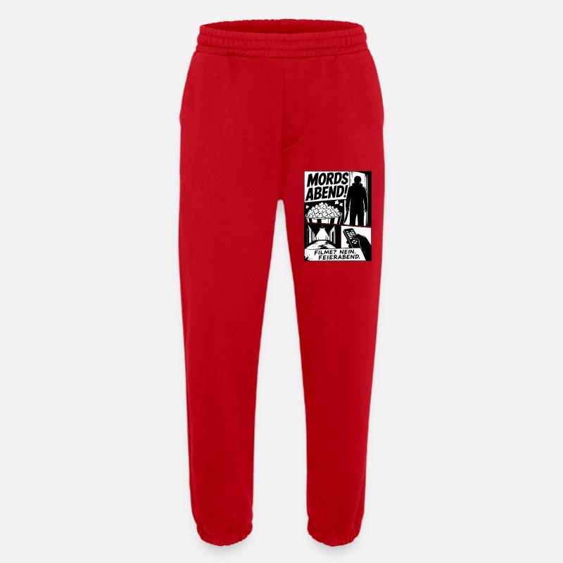 Mordsabend Filme Nein Feierabend - Heavyweight Jogginghose - made by SPREAD  - Rot