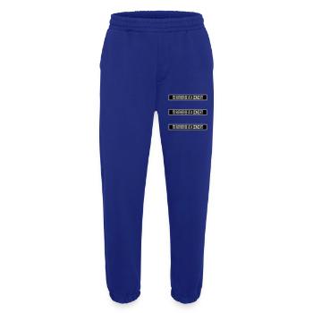 Je préférerais être à un concert Lustig Musik Konzert - Pantalon de jogging bio épais fabriqué en UE - Iconic Blue - Devant