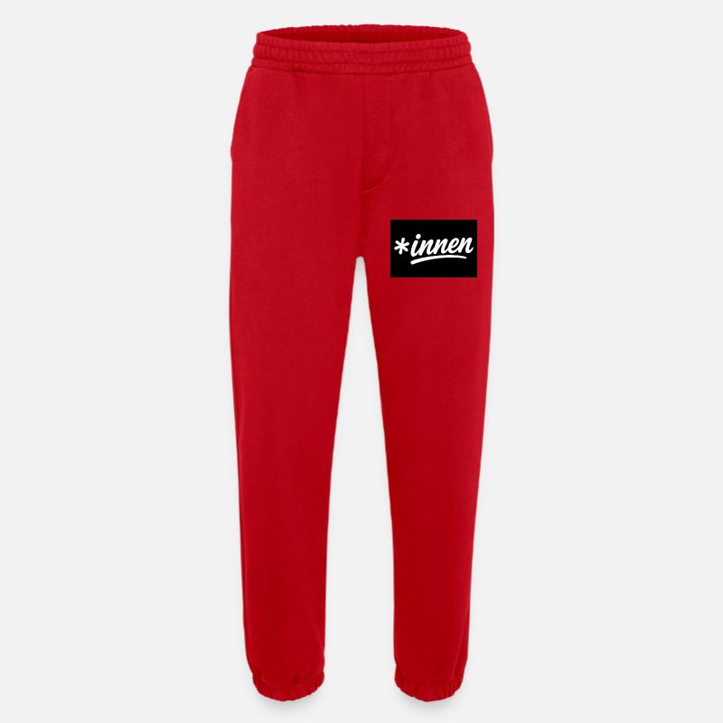 *innen Stil Logo - Heavyweight Jogginghose - made by SPREAD  - Rot