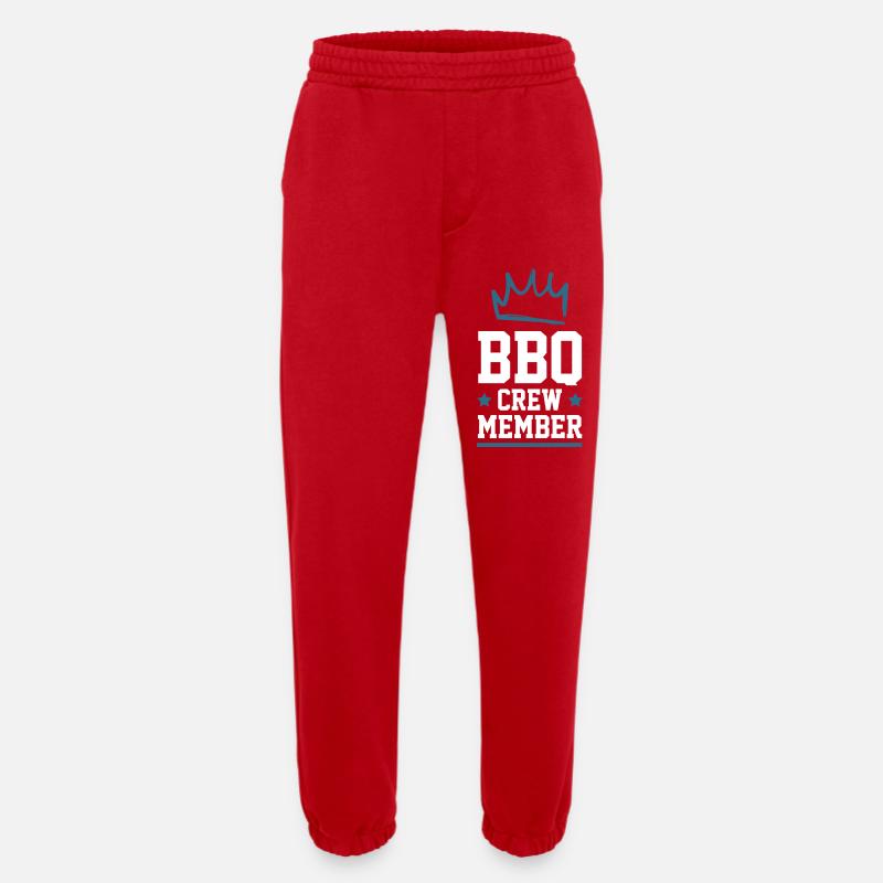 Bbq Crew - Heavyweight Jogging Pants - made by SPREAD  - red