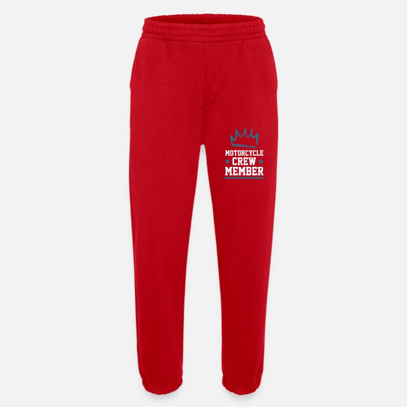Motorcycle Crew - Heavyweight Jogging Pants - made by SPREAD - red