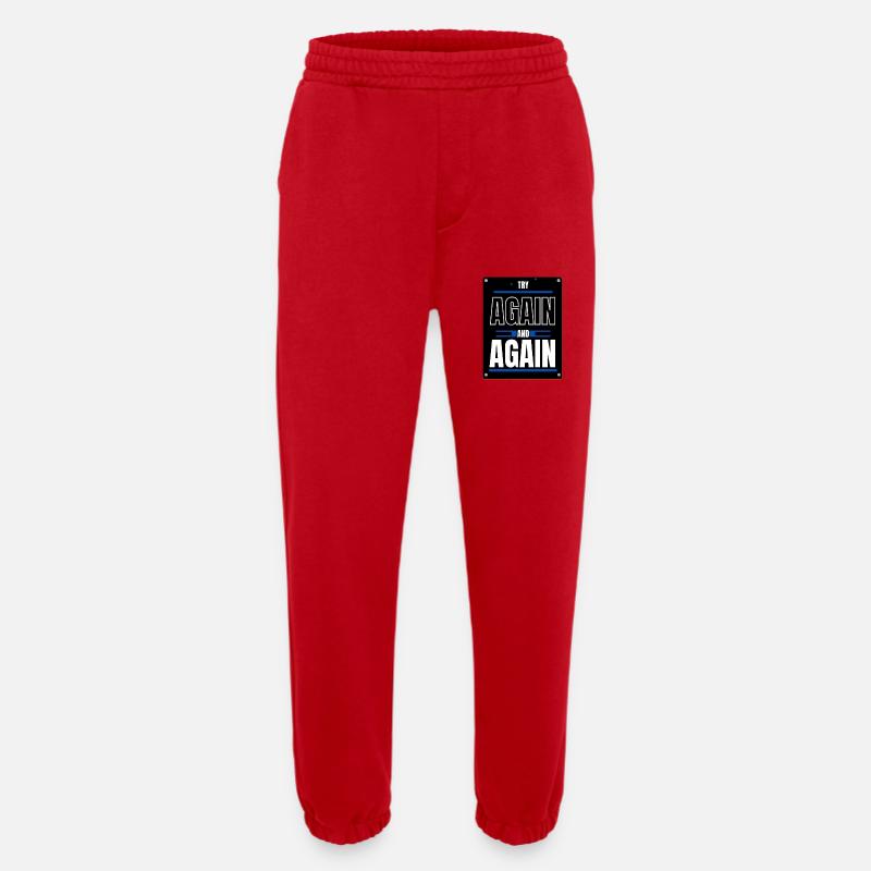 Versuchen Sie es nochmal - Heavyweight Jogginghose - made by SPREAD  - Rot