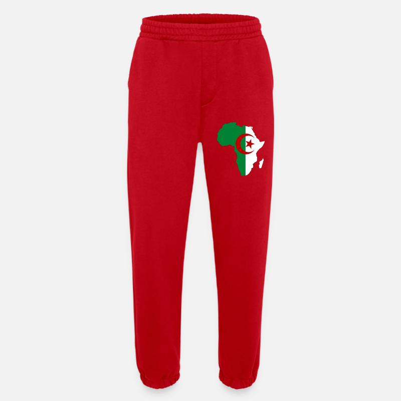 Algerien_Flagge_Afrika - Heavyweight Jogginghose - made by SPREAD - Rot