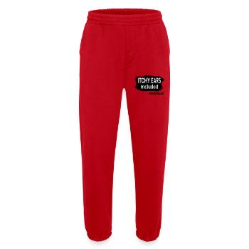 Itchy Ears Menopause - Heavyweight Jogging Pants - made by SPREAD  - red - Front