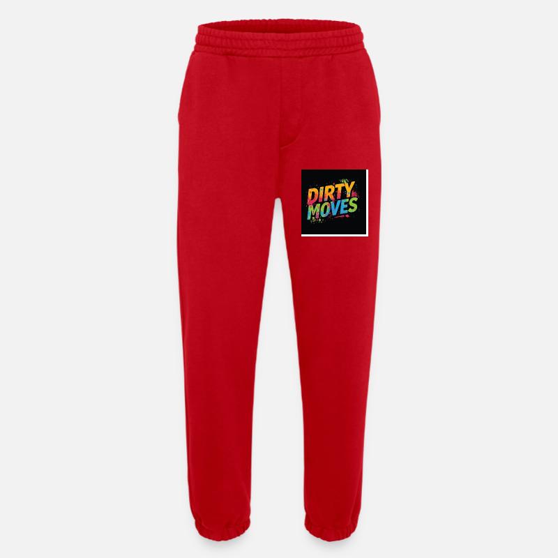 Dirty Moves - Heavyweight Jogging Pants - made by SPREAD  - red