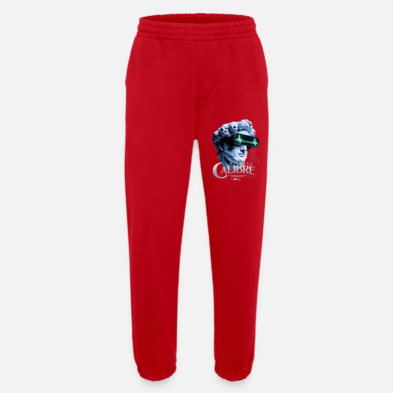 Highest Caliber VR Statue - Heavyweight Jogging Pants - made by SPREAD  - red