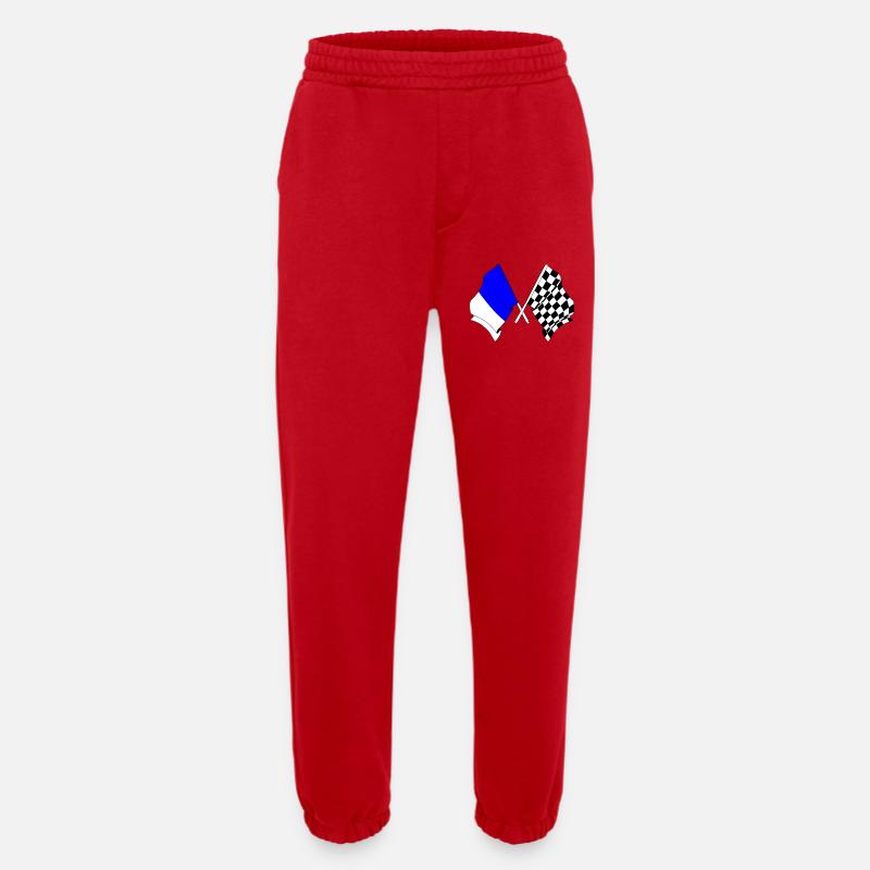 Spa Racing Flags - Heavyweight Jogging Pants - made by SPREAD - red