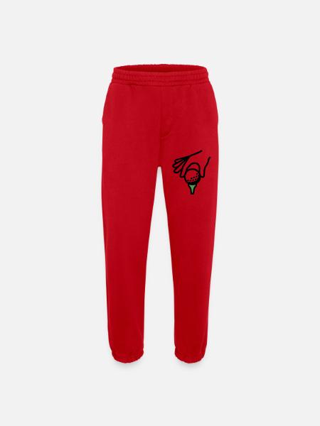 Golfball Abschlag Tee Golfsport Golfclub Golfer - Heavyweight Jogginghose - made by SPREAD  - Rot