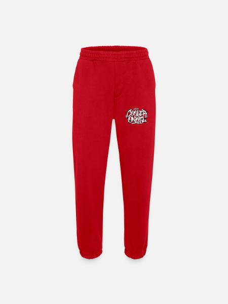 Cool Uncle Handwriting Graffiti - Heavyweight Jogging Pants - made by SPREAD - red