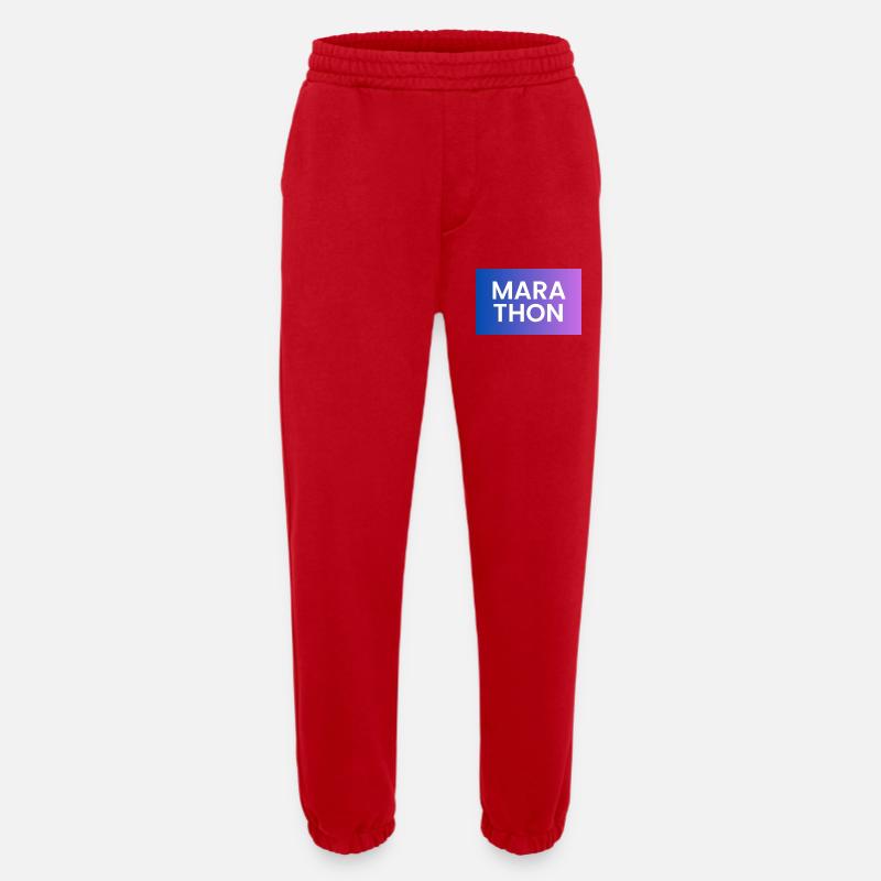Marathon Gradient Shirt Design - Heavyweight Jogginghose - made by SPREAD  - Rot
