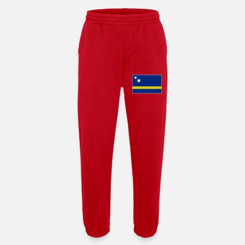 Curacao Flagge - Heavyweight Jogginghose - made by SPREAD - Rot