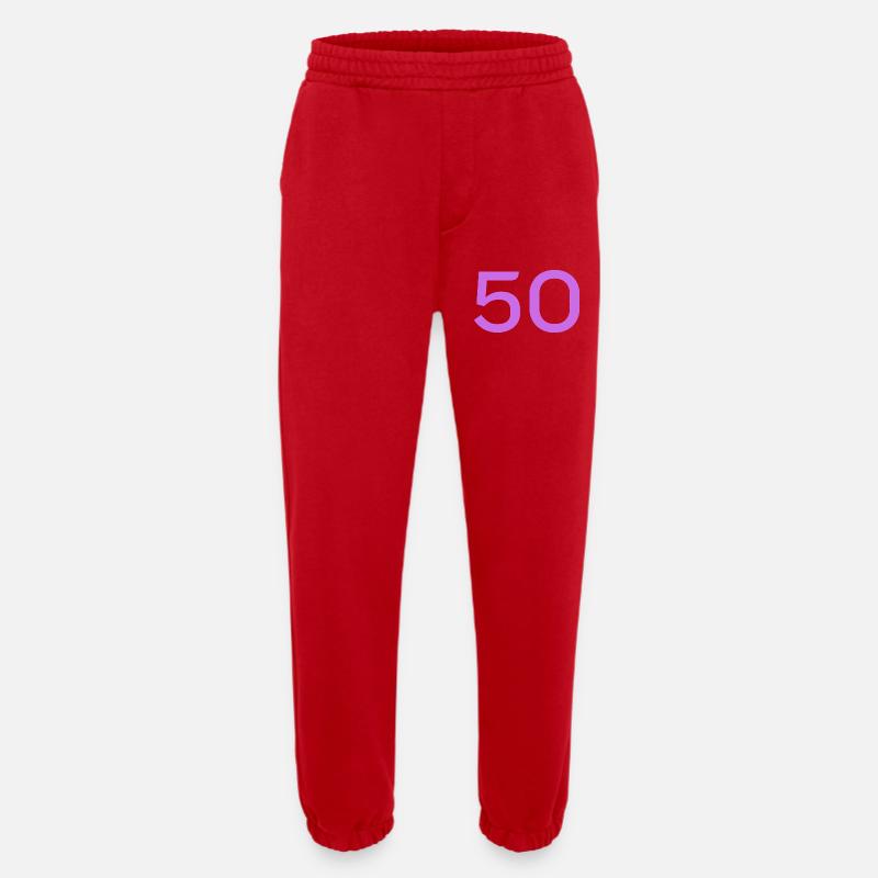 50 - Heavyweight Jogging Pants - made by SPREAD  - red