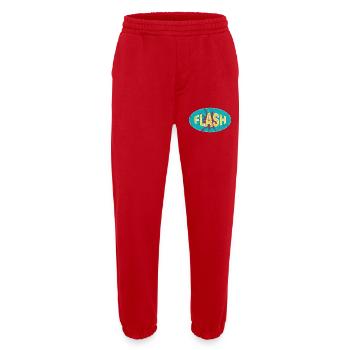 FLASH EMBLEM - Heavyweight Jogging Pants - made by SPREAD  - red - Front