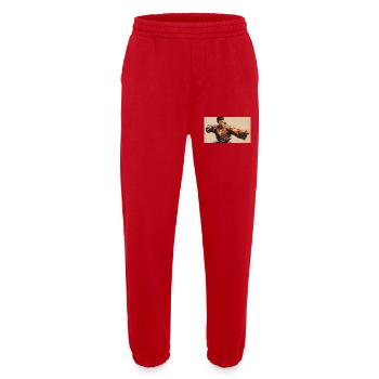 Kunst Martial Artist Asiatischer Stil - Heavyweight Jogginghose - made by SPREAD  - Rot - Vorne