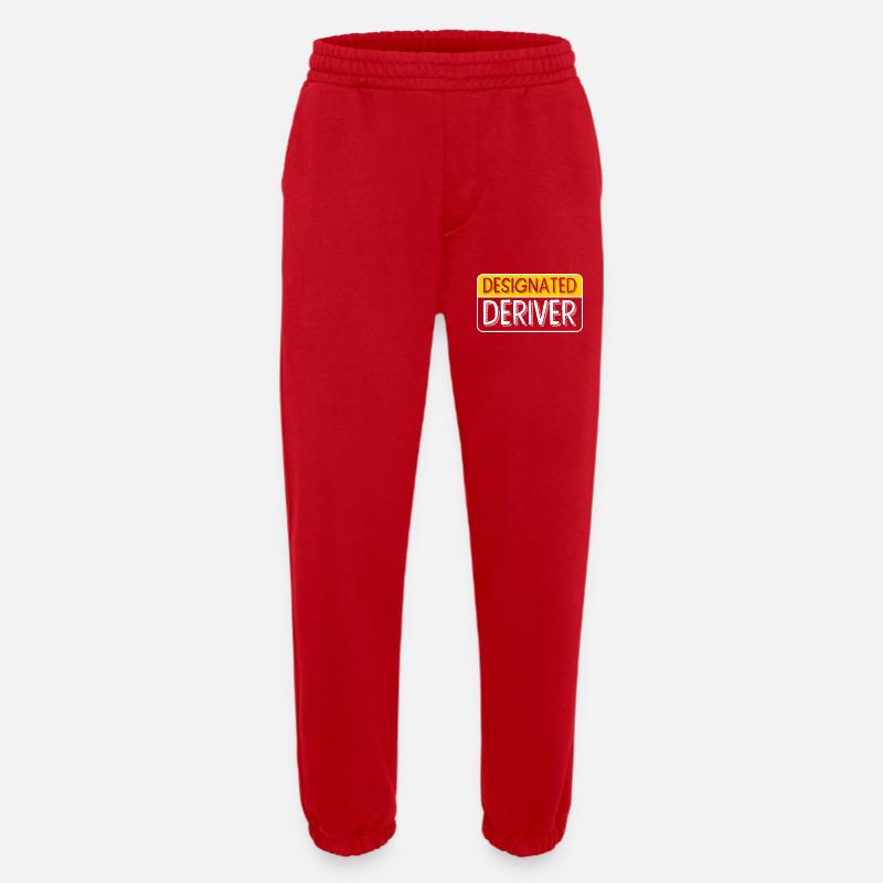 math math - Heavyweight Jogging Pants - made by SPREAD  - red