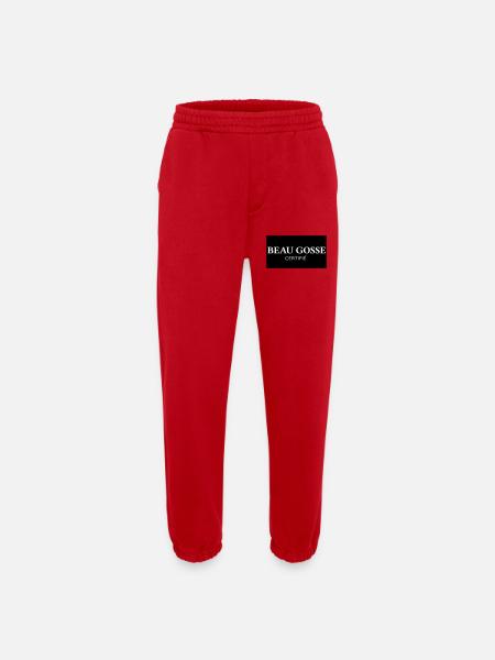 Certified Handsome Kid Logo - Heavyweight Jogging Pants - made by SPREAD  - red