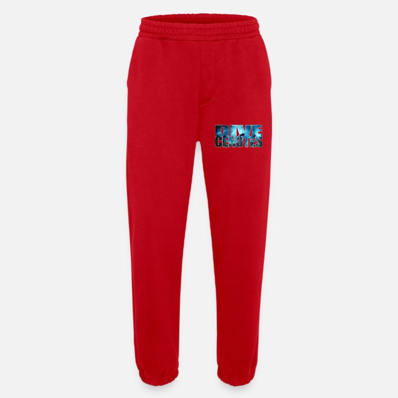 Dive Cenotes - Diving in Cenotes - Heavyweight Jogging Pants - made by SPREAD - red