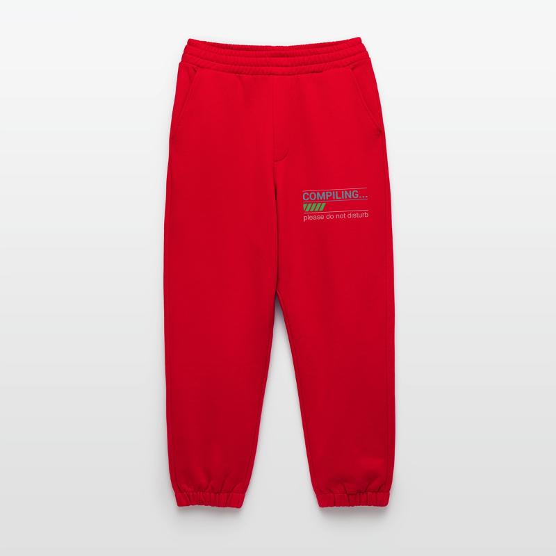 Funny Programmer T-Shirt - Compiling Please Heavyweight Jogging Pants - made by SPREAD 