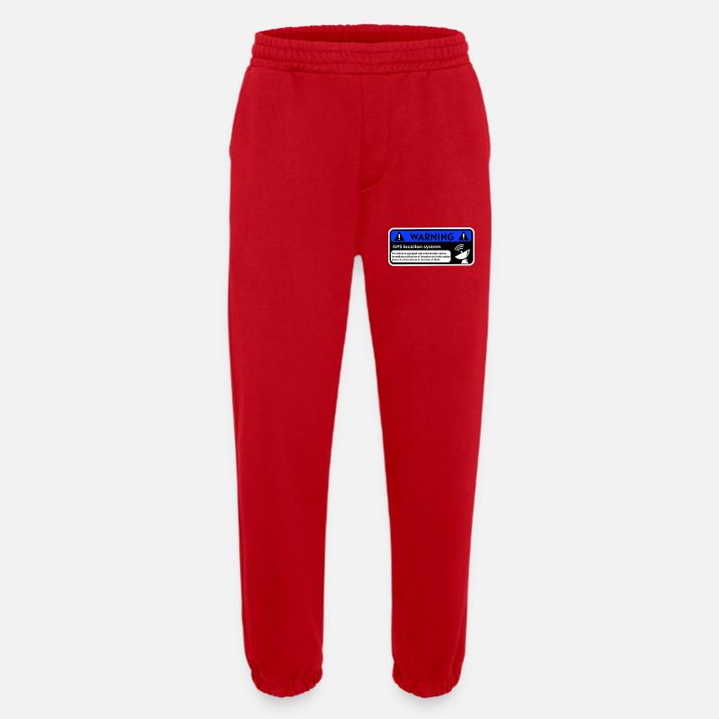 GPS-Alarm-Aufkleber - Heavyweight Jogginghose - made by SPREAD  - Rot
