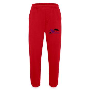 Lecture de l’oiseau volant - Pantalon de jogging bio épais fabriqué en UE - rouge - Devant