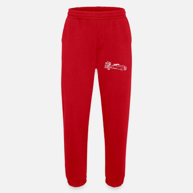 Weißer Oldtimer - Heavyweight Jogginghose - made by SPREAD  - Rot