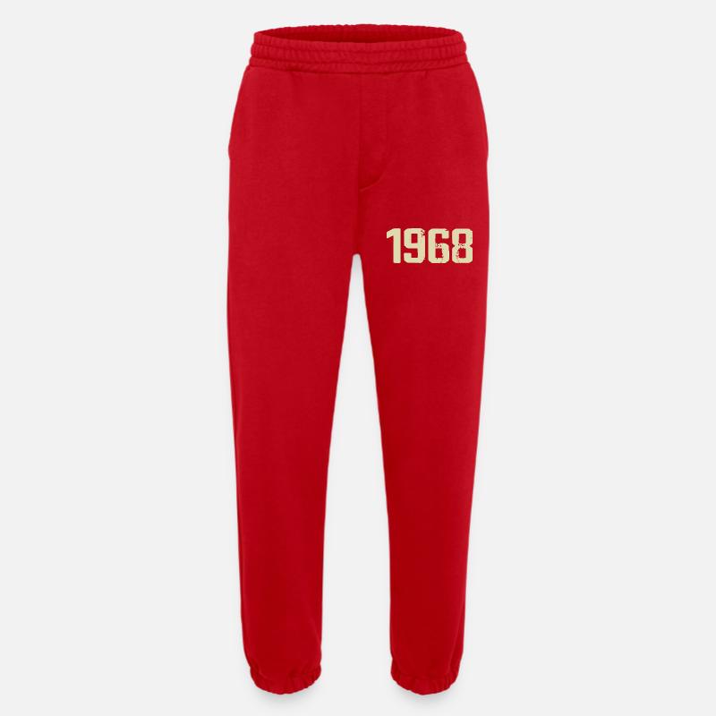 Jubilee 1968 - Heavyweight Jogging Pants - made by SPREAD  - red