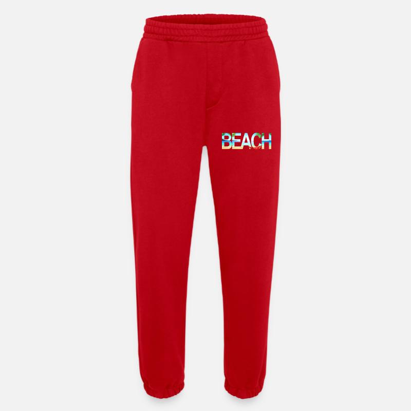 Beach - Heavyweight Jogginghose - made by SPREAD  - Rot