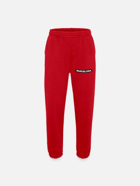 Barcelona Chapter Element (JGA MC-Rocker-Design) - Heavyweight Jogging Pants - made by SPREAD - red