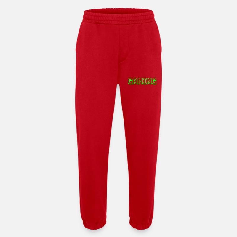 Neon Pixel Gaming Design - Heavyweight Jogginghose - made by SPREAD  - Rot