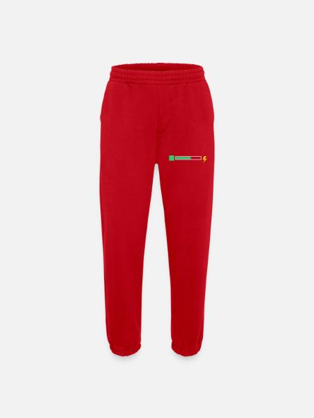 energy - Heavyweight Jogging Pants - made by SPREAD - red