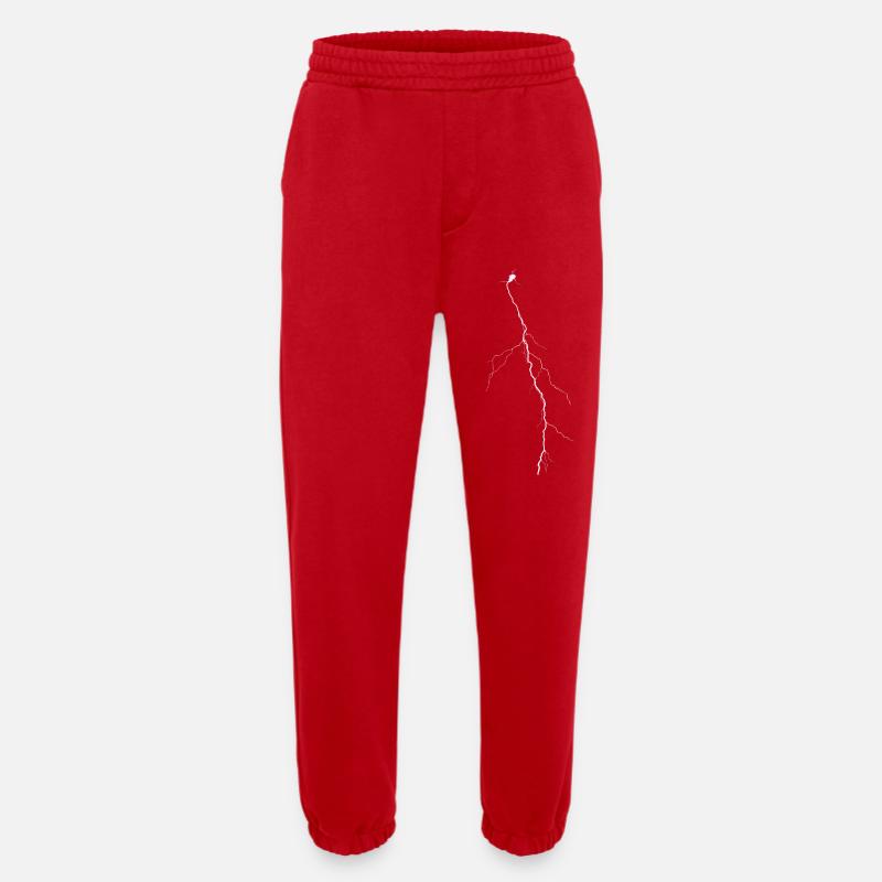 Lightning 2 - Heavyweight Jogging Pants - made by SPREAD  - red