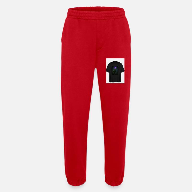 Alien Abduction Forest Tee - Heavyweight Jogging Pants - made by SPREAD  - red