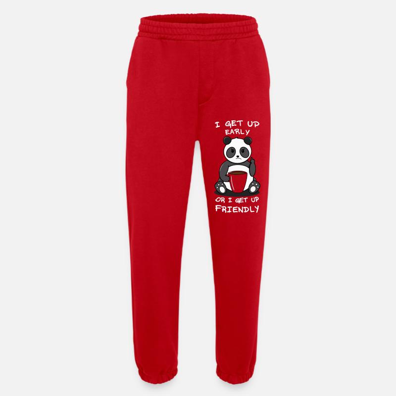 Früh oder freundlich - Heavyweight Jogginghose - made by SPREAD  - Rot