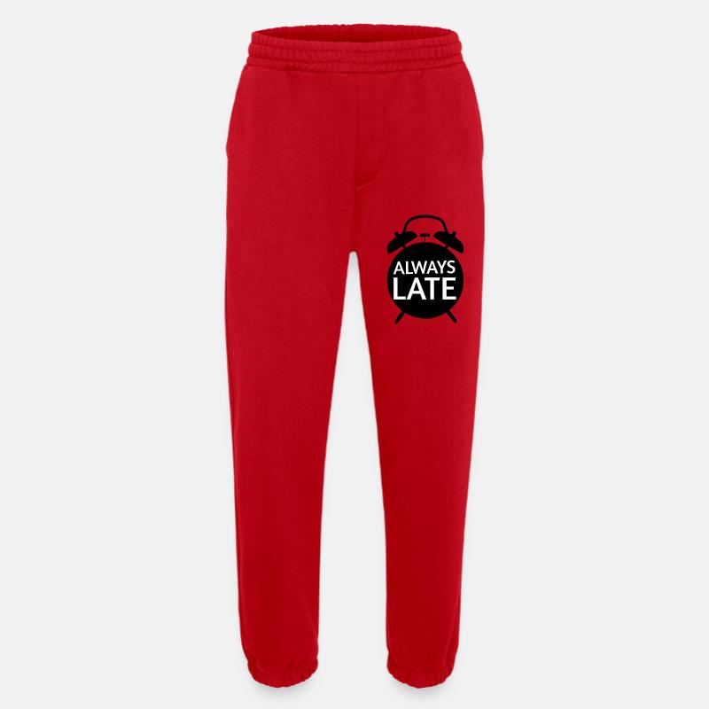 Immer Zu Spät Monochrom Bold - Heavyweight Jogginghose - made by SPREAD  - Rot